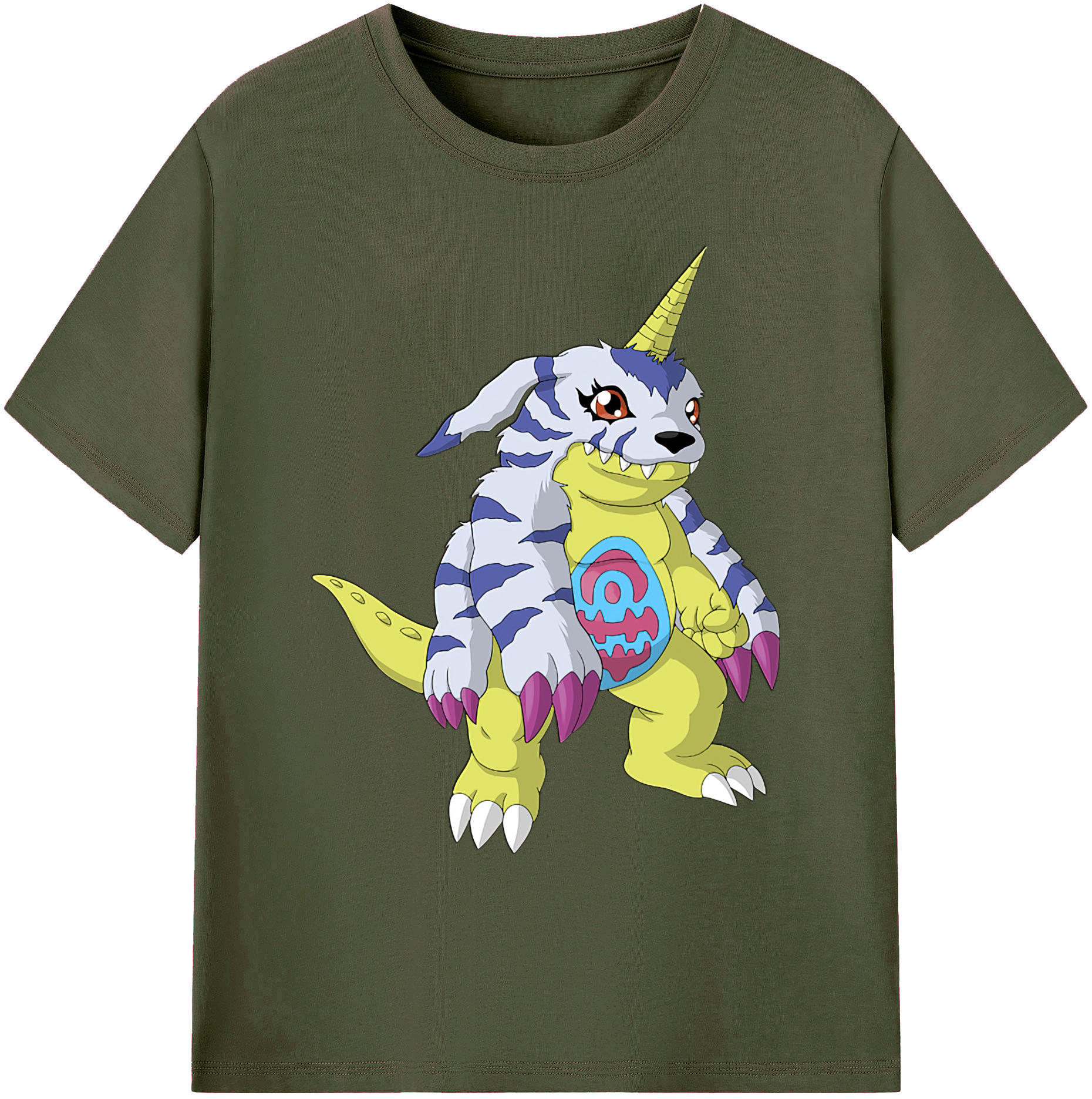（画像用） Digimon デジタルモンスター/デジモン 綿100％ メンズ半袖Tシャツ｜肌触りやわらか＆通気性